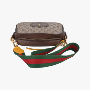 Pre-owned Gucci Neo Vintage Messenger beige×brown PVC coated canvas × leather 476466 shoulderbag | stylenewstar