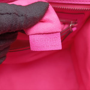 Pre-owned Celine Luggage Mini Shopper Pink Leather handbag | stylenewstar