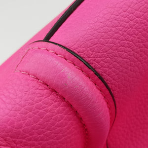 Pre-owned Celine Luggage Mini Shopper Pink Leather handbag | stylenewstar