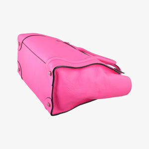Pre-owned Celine Luggage Mini Shopper Pink Leather handbag | stylenewstar
