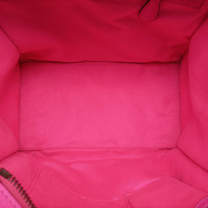 Pre-owned Celine Luggage Mini Shopper Pink Leather handbag | stylenewstar