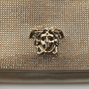 Pre-owned VERSACE medusa Golden Leather shoulderbag | stylenewstar