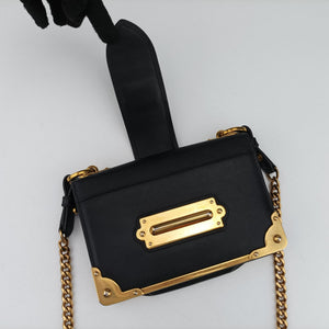 Secondhand Prada Cahier Black Leather×SAFFIANO Leather 1BD045 shoulderbag | stylenewstar