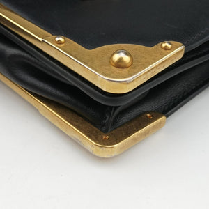 Secondhand Prada Cahier Black Leather×SAFFIANO Leather 1BD045 shoulderbag | stylenewstar