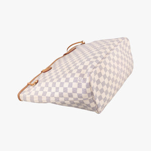 Pre-owned Louis Vuitton Neverfull MM Azur Damier Canvas N51107 handbag | stylenewstar