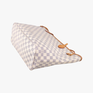 Pre-owned Louis Vuitton Neverfull MM Azur Damier Canvas N51107 handbag | stylenewstar
