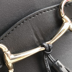Pre-owned Gucci Emily Black Leather 295403 shoulderbag | stylenewstar