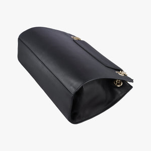 Pre-owned Gucci Emily Black Leather 295403 shoulderbag | stylenewstar