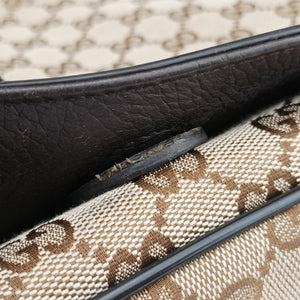 Vintage Gucci messenger Beige × brown GG canvas×Leather 449171 shoulderbag | stylenewstar
