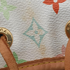 Vintage Louis Vuitton Petit NOe white Monogram Multicolor M42229 shoulderbag | stylenewstar