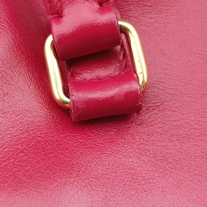 Pre-owned Yves Saint Laurent CLASSIC BABY DUFFLE Rose Leather 330958 shoulderbag | stylenewstar