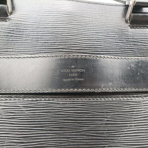 Pre-owned Louis Vuitton Bassano MM Noir Epi M54032 handbag | stylenewstar