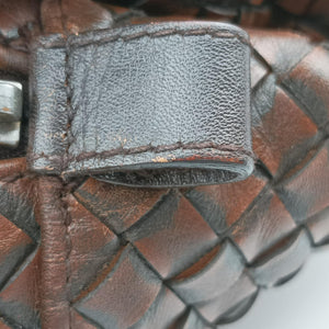 Secondhand Bottega Veneta Intrecciato Brown lambskin handbag | stylenewstar