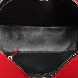 Pre-owned Prada COGNAC N Red × black Leather 1BD166 shoulderbag | stylenewstar