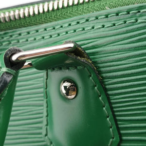 Pre-owned Louis Vuitton Alma GM green epi M40627 handbag | stylenewstar