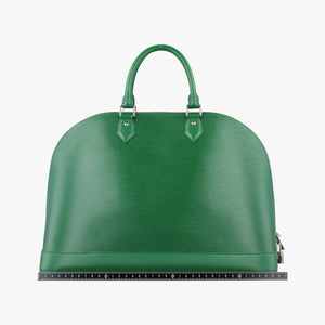 Pre-owned Louis Vuitton Alma GM green epi M40627 handbag | stylenewstar