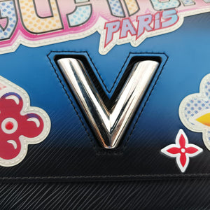 Secondhand Louis Vuitton Twist MM Multicolor ×Black Epi shoulderbag | stylenewstar