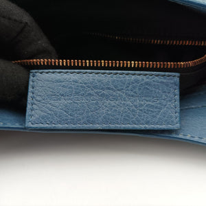 Pre-owned Balenciaga Giant City Blue Lambskin shoulderbag | stylenewstar