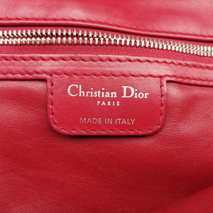 Pre-owned Christian Dior Demi Lune Burgundy Leather shoulderbag | stylenewstar