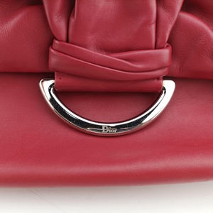 Pre-owned Christian Dior Demi Lune Burgundy Leather shoulderbag | stylenewstar