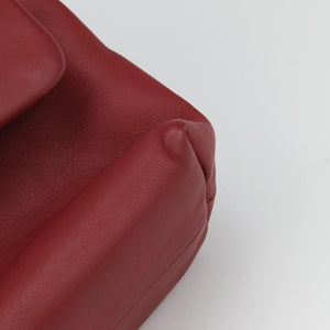 Pre-owned Christian Dior Demi Lune Burgundy Leather shoulderbag | stylenewstar
