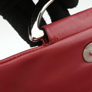 Pre-owned Christian Dior Demi Lune Burgundy Leather shoulderbag | stylenewstar