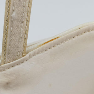 Pre-owned Christian Dior Saddle White Nylon × Leather shoulderbag | stylenewstar