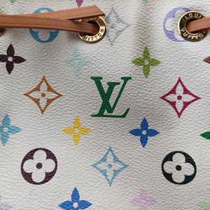 Vintage Louis Vuitton Petit NOe white Monogram Multicolor M42229 shoulderbag | stylenewstar
