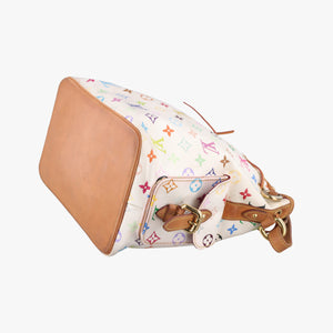 Vintage Louis Vuitton Petit NOe white Monogram Multicolor M42229 shoulderbag | stylenewstar