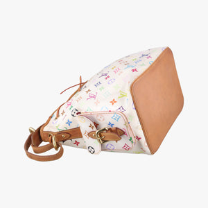 Vintage Louis Vuitton Petit NOe white Monogram Multicolor M42229 shoulderbag | stylenewstar