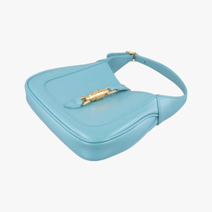 Secondhand Gucci JACKIE 1961 Blue Leather 637091 shoulderbag | stylenewstar