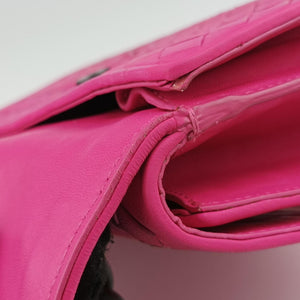 Pre-owned Bottega Veneta Intrecciato Olimpia Pink lambskin shoulderbag | stylenewstar