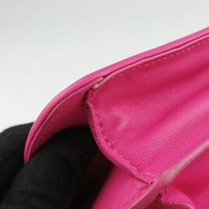 Pre-owned Bottega Veneta Intrecciato Olimpia Pink lambskin shoulderbag | stylenewstar
