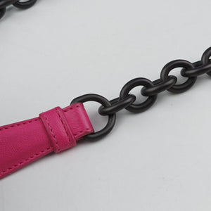 Pre-owned Bottega Veneta Intrecciato Olimpia Pink lambskin shoulderbag | stylenewstar
