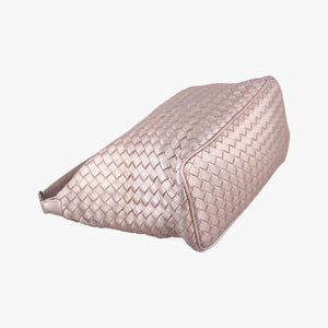 Vintage Bottega Veneta Wallace Intrecciato Pale Pink lambskin handbag | stylenewstar