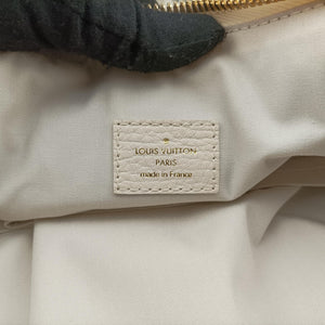 Pre-owned Louis Vuitton Marina GM Blanc Monogram Mini Lin Croisette M95492 shoulderbag | stylenewstar