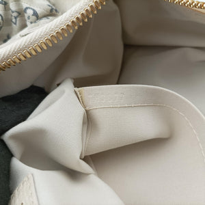 Pre-owned Louis Vuitton Marina GM Blanc Monogram Mini Lin Croisette M95492 shoulderbag | stylenewstar