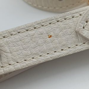 Pre-owned Louis Vuitton Marina GM Blanc Monogram Mini Lin Croisette M95492 shoulderbag | stylenewstar