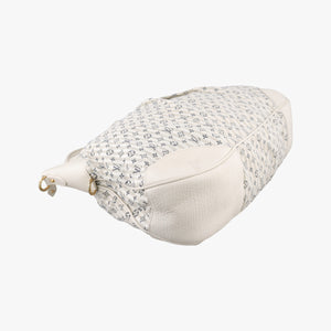 Pre-owned Louis Vuitton Marina GM Blanc Monogram Mini Lin Croisette M95492 shoulderbag | stylenewstar