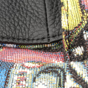 Pre-owned Christian Dior DIOR AND KENNY SCHARF Saddle Soft Multicolor Jacquard Canvas × Grained Calfskin shoulderbag | stylenewstar