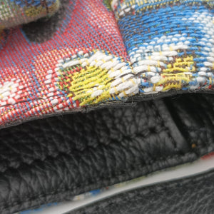 Pre-owned Christian Dior DIOR AND KENNY SCHARF Saddle Soft Multicolor Jacquard Canvas × Grained Calfskin shoulderbag | stylenewstar