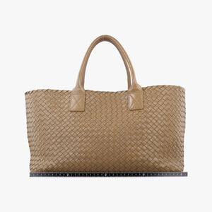 Pre-owned Bottega Veneta CABATMM Brown Leather handbag | stylenewstar