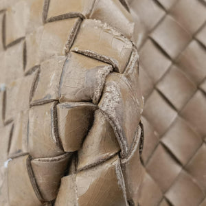 Pre-owned Bottega Veneta CABATMM Brown Leather handbag | stylenewstar