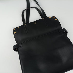 Vintage Fendi Flip Brown×Red×Navy Leather×Suede 8BT302 shoulderbag | stylenewstar