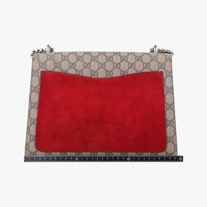 Pre-owned Gucci Dionysus beige×red PVC coated canvas × suede 403348 shoulderbag | stylenewstar