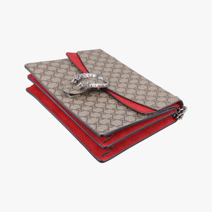 Pre-owned Gucci Dionysus beige×red PVC coated canvas × suede 403348 shoulderbag | stylenewstar