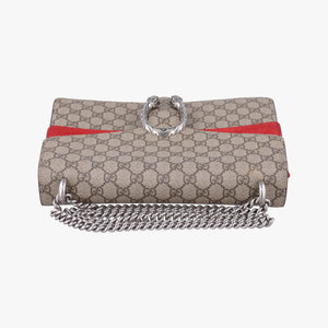 Pre-owned Gucci Dionysus beige×red PVC coated canvas × suede 403348 shoulderbag | stylenewstar