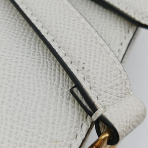 Pre-owned Christian Dior Saddle White Leather handbag | stylenewstar