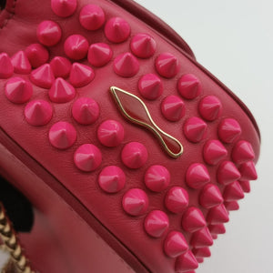 Vintage Christian Louboutin Sweet Charity Scarabe Spike Pink Leather shoulderbag | stylenewstar