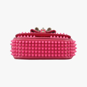 Vintage Christian Louboutin Sweet Charity Scarabe Spike Pink Leather shoulderbag | stylenewstar